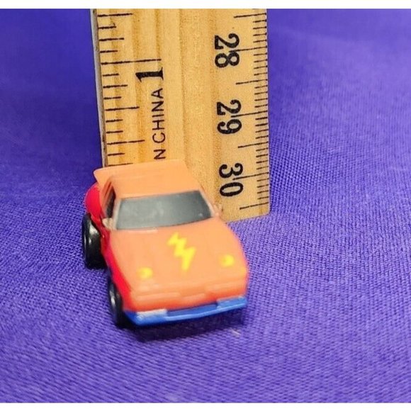 1988 Retro MICRO MACHINES FUNRISE MINI SPORTS CAR Lightening Hood Vintage - Picture 6 of 7